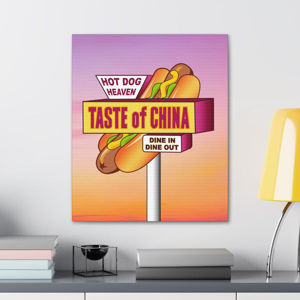 Hot Dog Heaven - Canvas Art