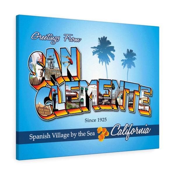 Greetings from San Clemente - Canvas Art